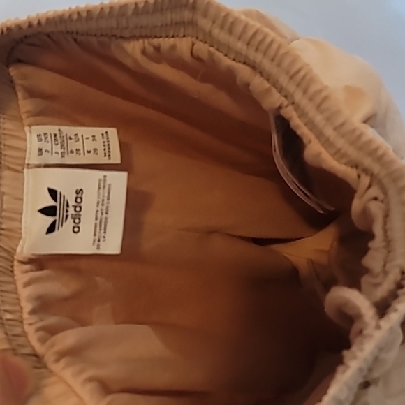 Adidas Ryv Taping Track Pants Blush Tapered Baggy 90s Retro Logo voluminous - Picture 12 of 13